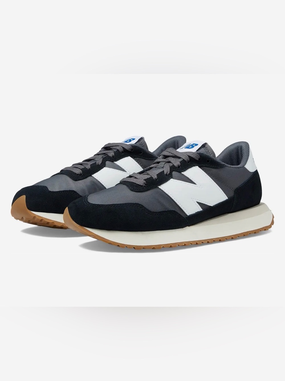 New Balance Women’s Black and White Retro Runner Sneakers